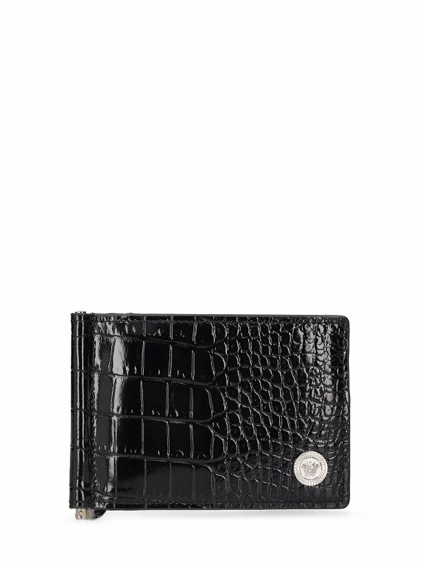Photo: VERSACE - Croc Embossed Leather Wallet