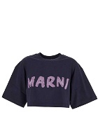 Marni Cotton Cropped T Shirt
