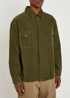 Saint Laurent Corduroy Overshirt Khaki