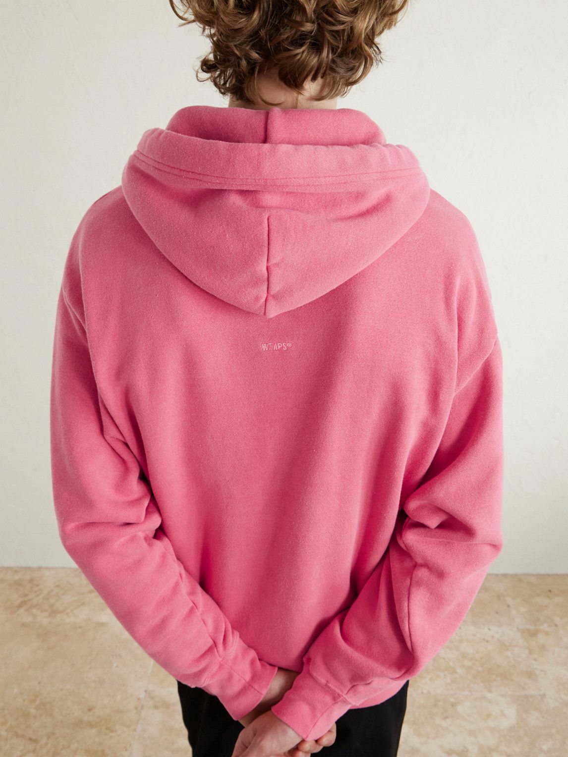 WTAPS - Logo-Appliqued Cotton-Blend Jersey Hoodie - Pink