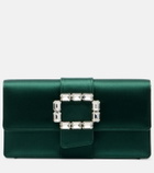 Manolo Blahnik Maycap embellished satin clutch