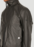 Sleeve Patch Overshirt Jacket in Black
