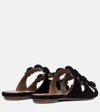 Alaïa Bombe suede sandals