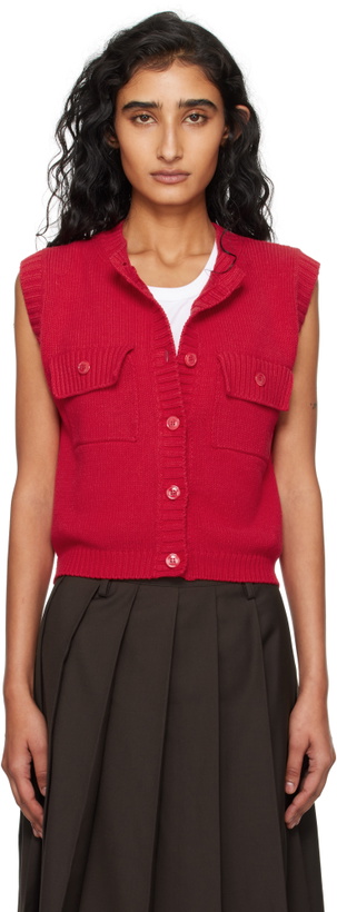 Photo: Weekend Max Mara Red Caprara Vest