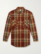 OrSlow - Checked Cotton and Linen-Blend Shirt - Brown
