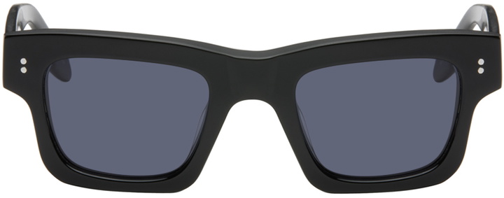 Photo: JW Anderson SSENSE Exclusive Black Rectangle Sunglasses