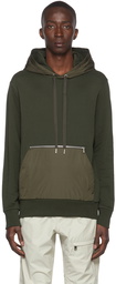 Moncler Khaki Cotton & Nylon Hoodie