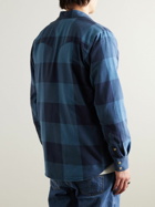 Nudie Jeans - George Checked Cotton-Twill Western Shirt - Blue