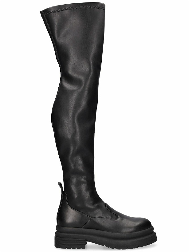Photo: JW ANDERSON - 30mm Leather Knee High Boots
