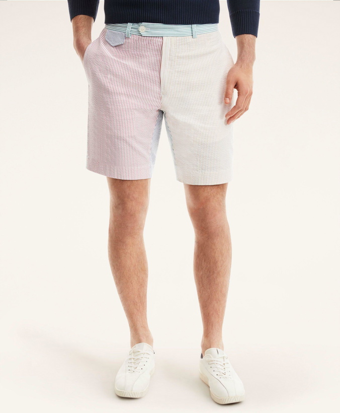 Photo: Brooks Brothers Men's Cotton Seersucker Fun Stripe Shorts