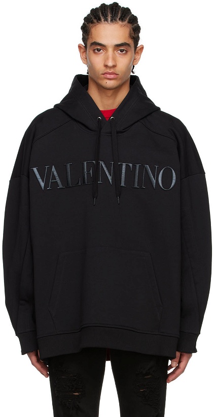 Photo: Valentino Black Cotton Hoodie