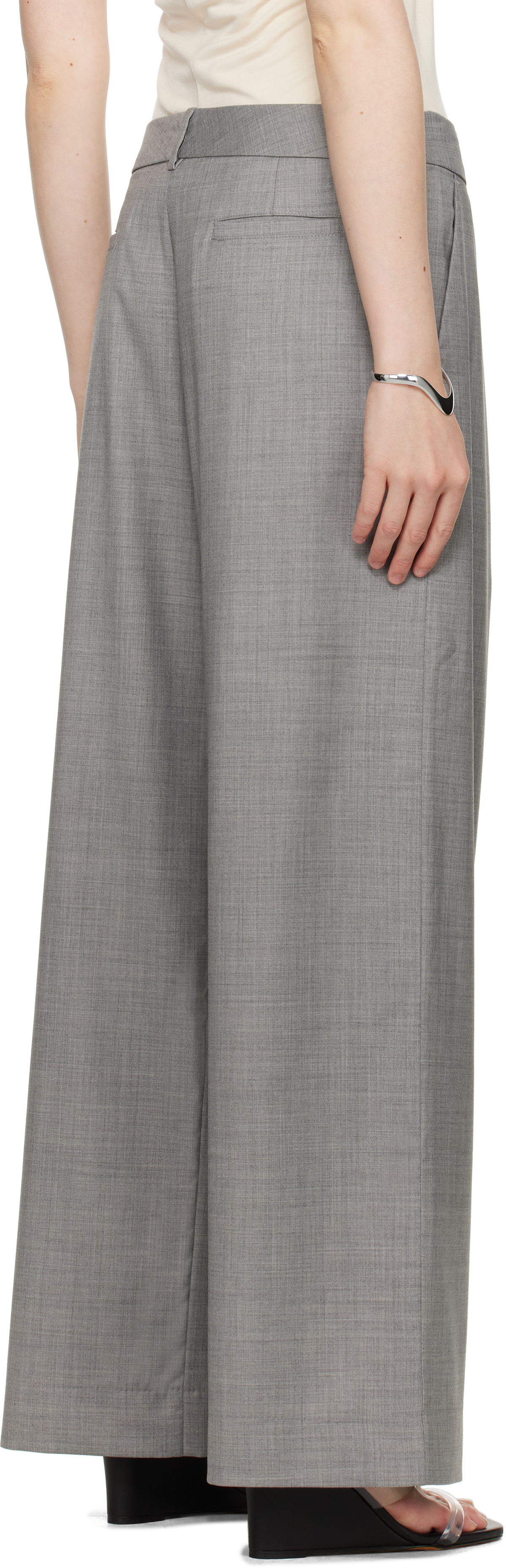 BELLE Gray Perennial Trousers