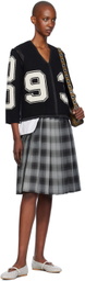Ashley Williams Gray Collar Midi Skirt