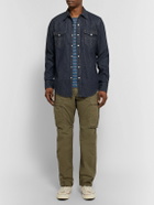 RRL - Slim-Fit Denim Western Shirt - Blue
