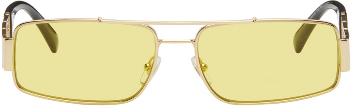 Photo: Versace Gold Greca Sunglasses