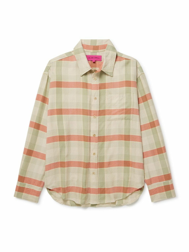 Photo: The Elder Statesman - Checked Cashmere and Wool-Blend Shirt - Green
