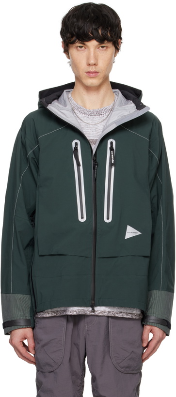 and wander Reflective Printed Rain Jacket and Wander