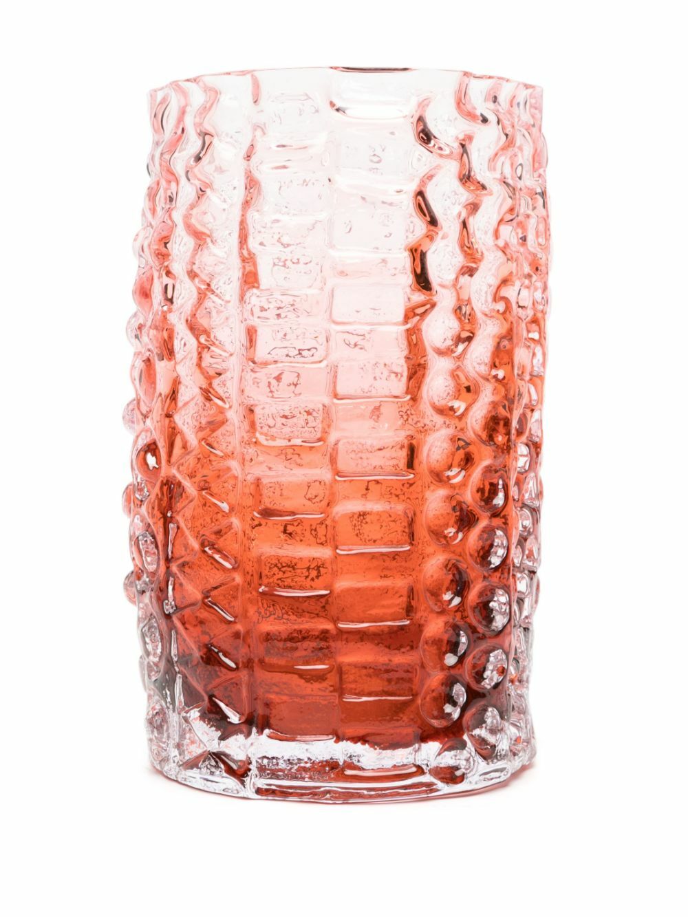 POLSPOTTEN Pink Relief Glass Vase