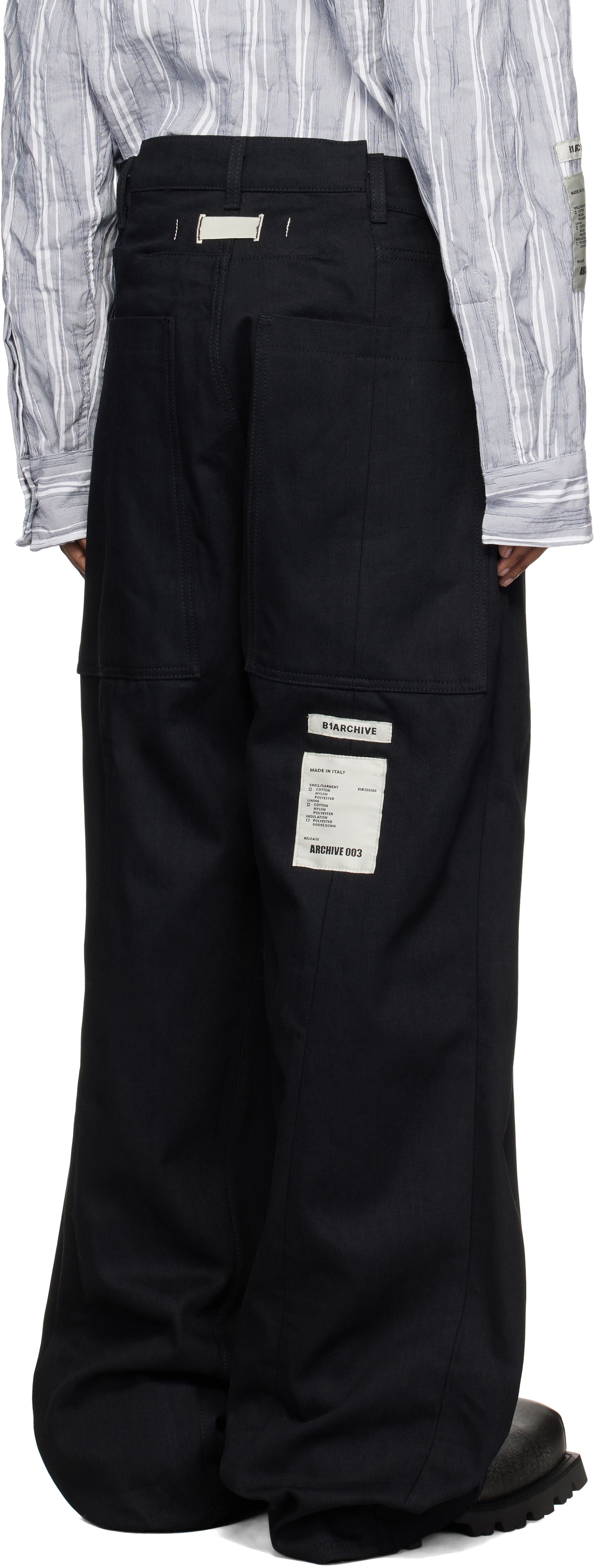B1ARCHIVE Black Wide Leg Jeans