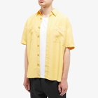 Foret Men's Largo Ripstop Short Sleeve Shirt in Dusty Yellow