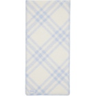 Burberry Blue Check Wool Scarf