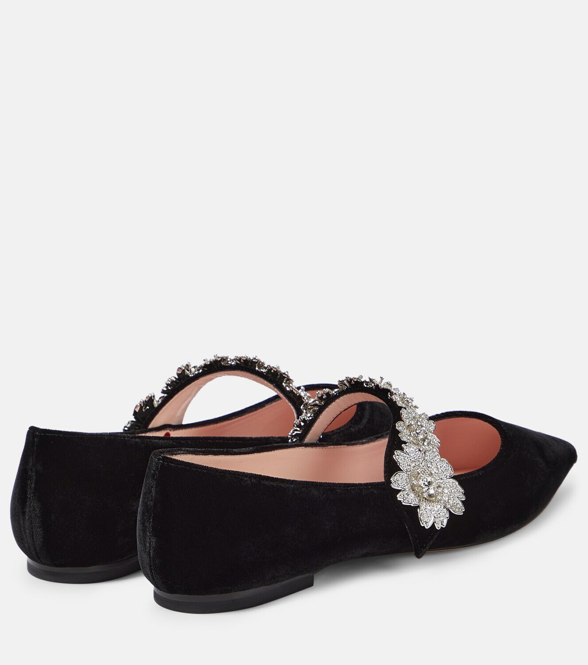 【送料 関税込】ROGER VIVIER Babies embellished velvet flats Roger Vivier Babies embellished velvet ballet flats Roger Vivier