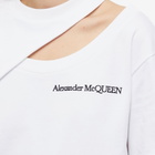 Alexander McQueen Women's Logo T-Shirt in Optical White