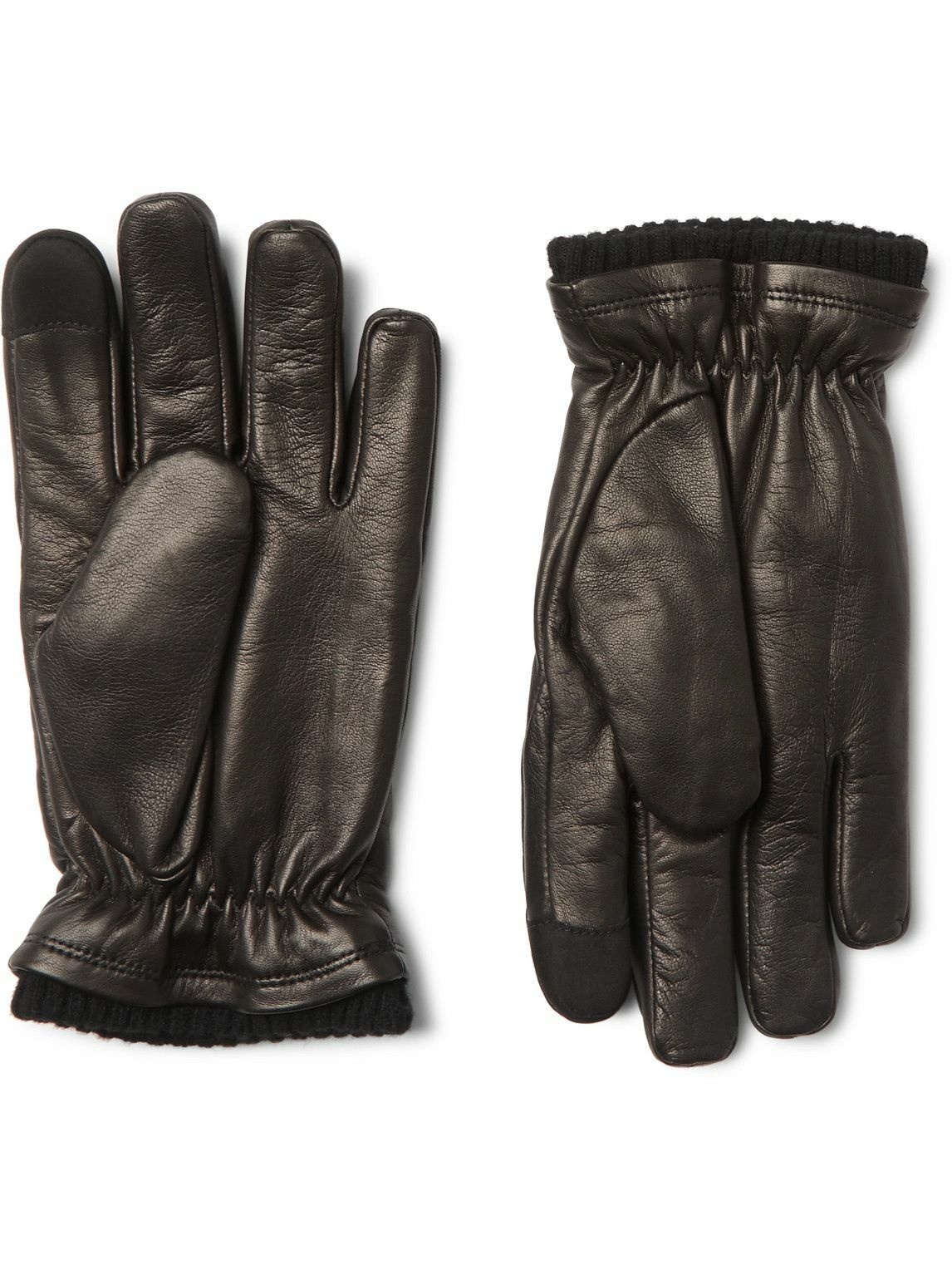 Photo: Hestra - John Touchscreen Primaloft Leather Gloves - Black
