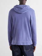 James Perse - Supima Cotton-Jersey Zip-Up Hoodie - Blue