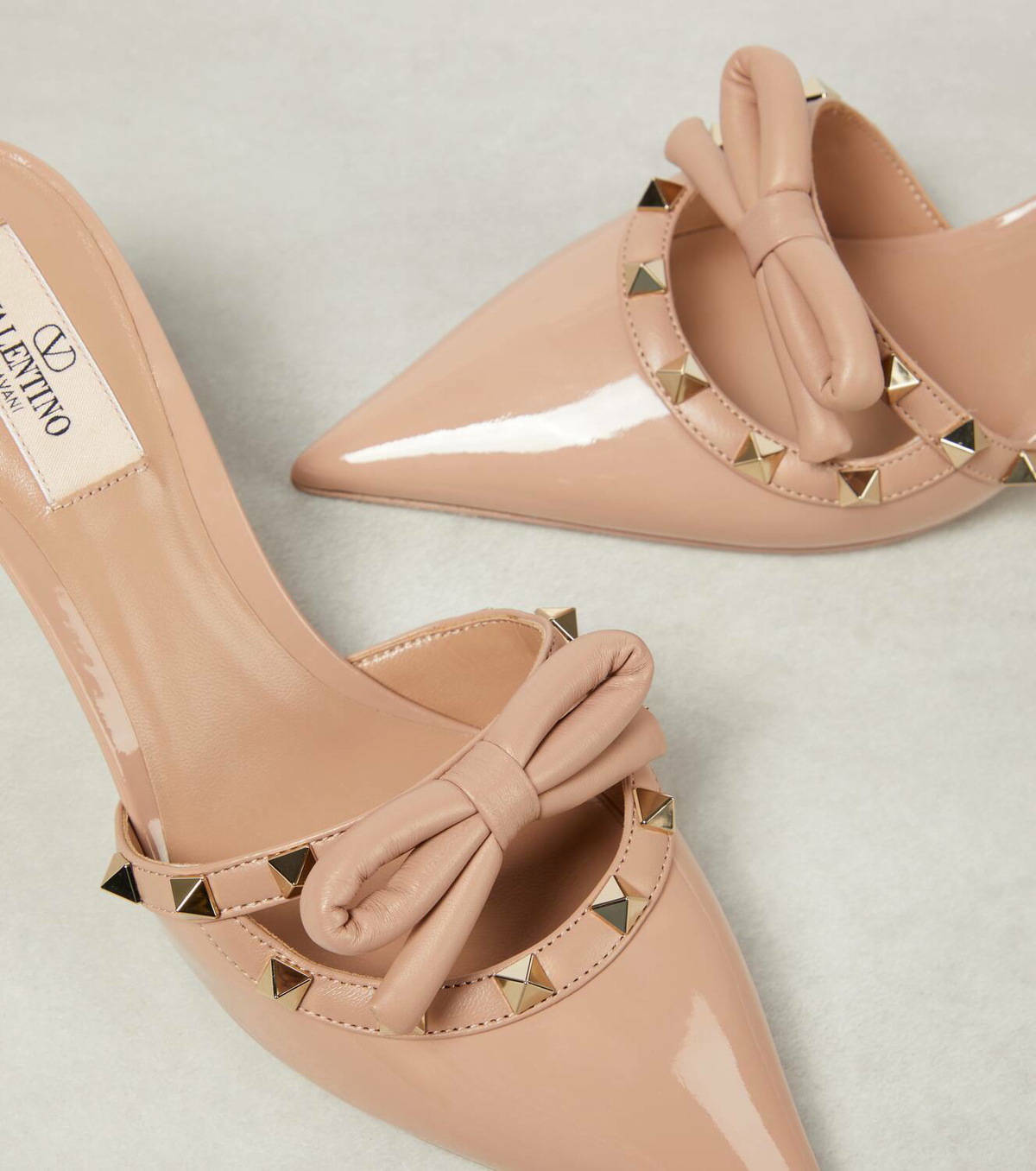 VALENTINO GARAVANI ROCKSTUD ミュール Valentino Garavani - Rockstud Red Multi Leather City Mule, 60mm
