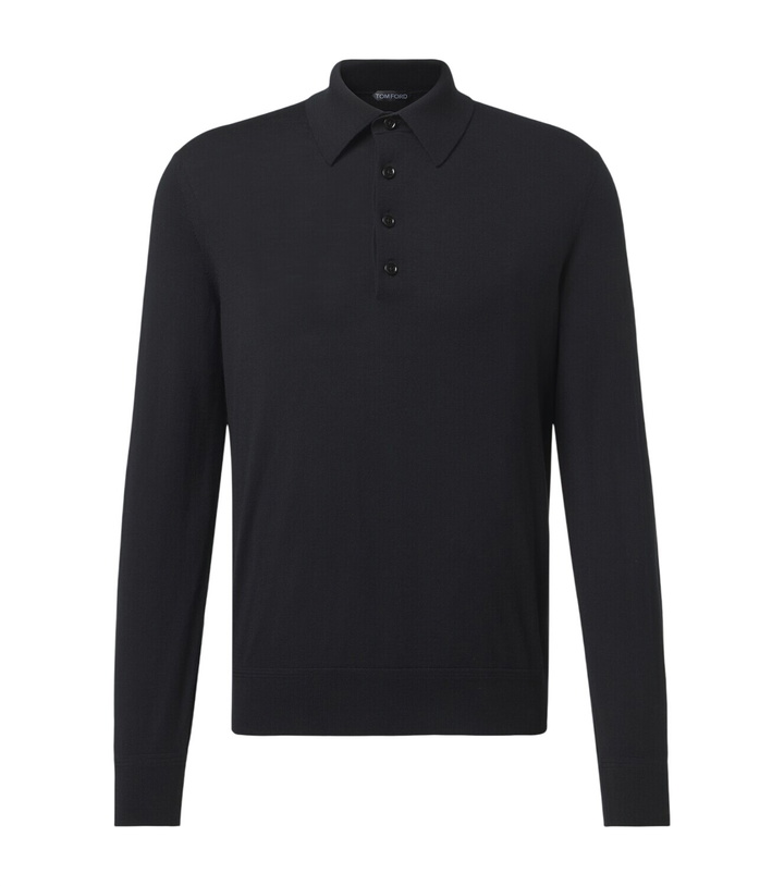 Photo: Tom Ford Wool polo sweater