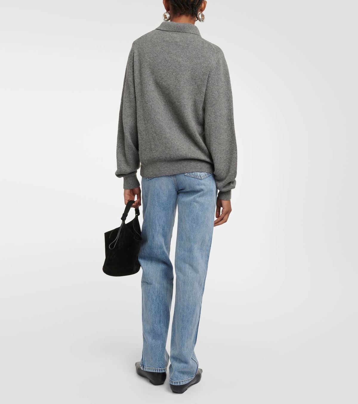 Khaite Joey cashmere-blend polo sweater
