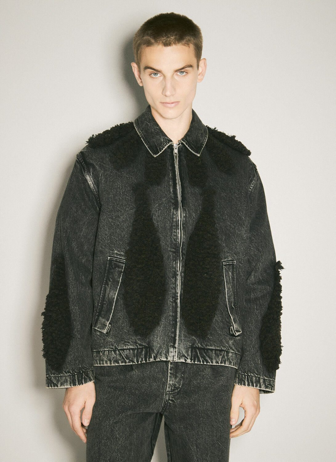 Song for the Mute Zip-Up Denim Jacket Song for the Mute