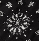 SAINT LAURENT - Printed Cotton Bandana - Black