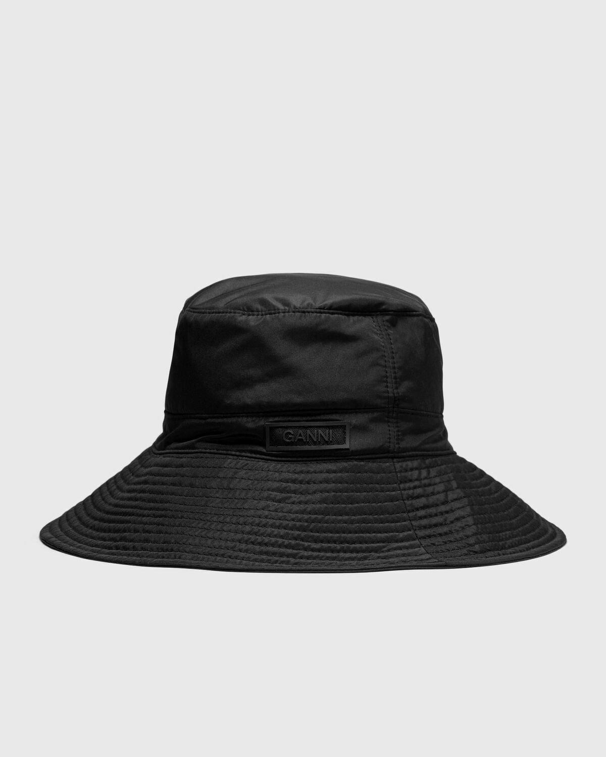 Ganni Recycled Tech Bucket Hat Black - Womens - Hats GANNI