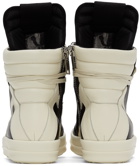 Rick Owens Black & Off-White Geobasket Sneakers