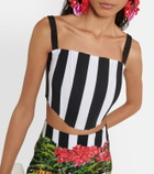 Dolce&Gabbana Portofino striped corset top