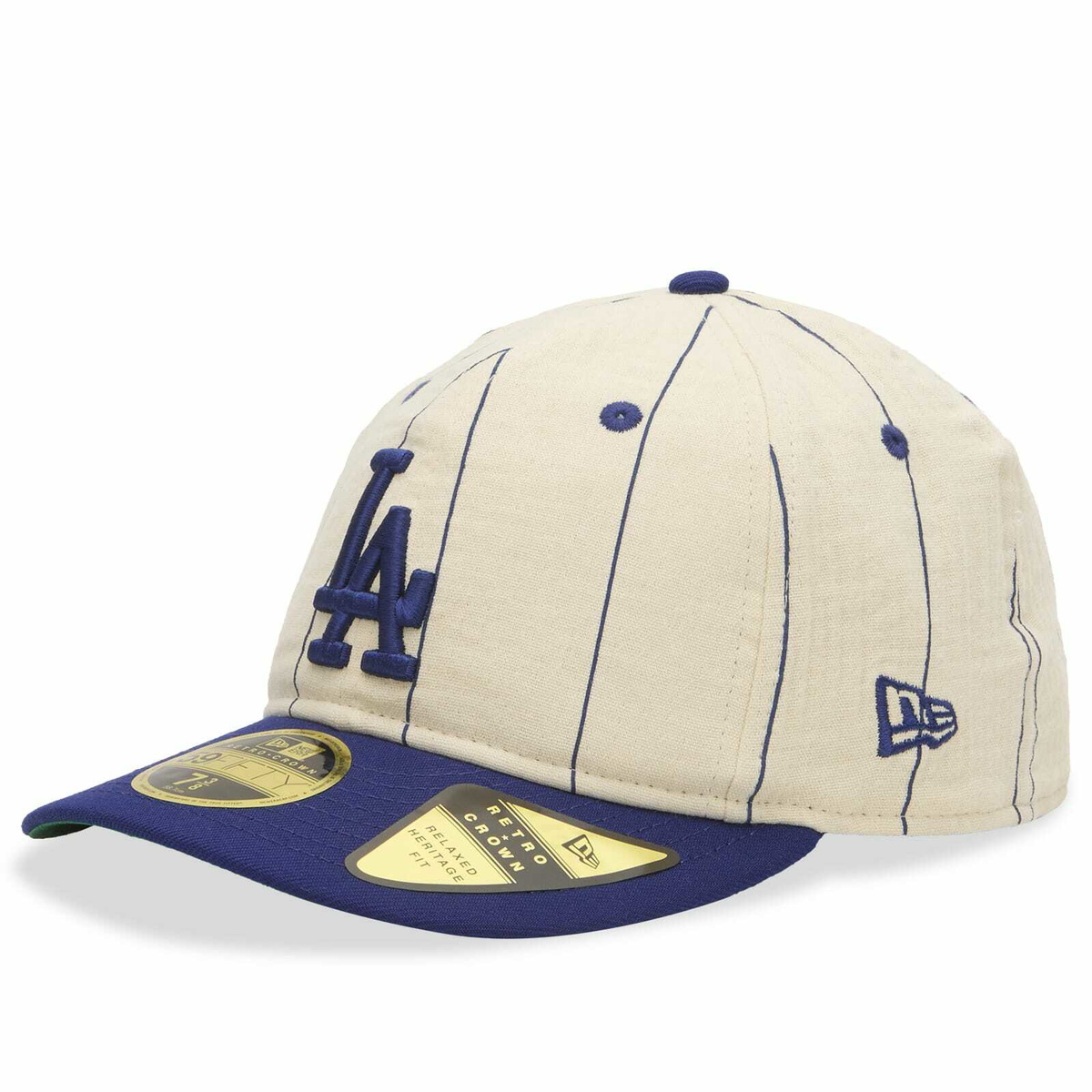 New Era LA Dodgers Linen 59Fifty Cap in Navy