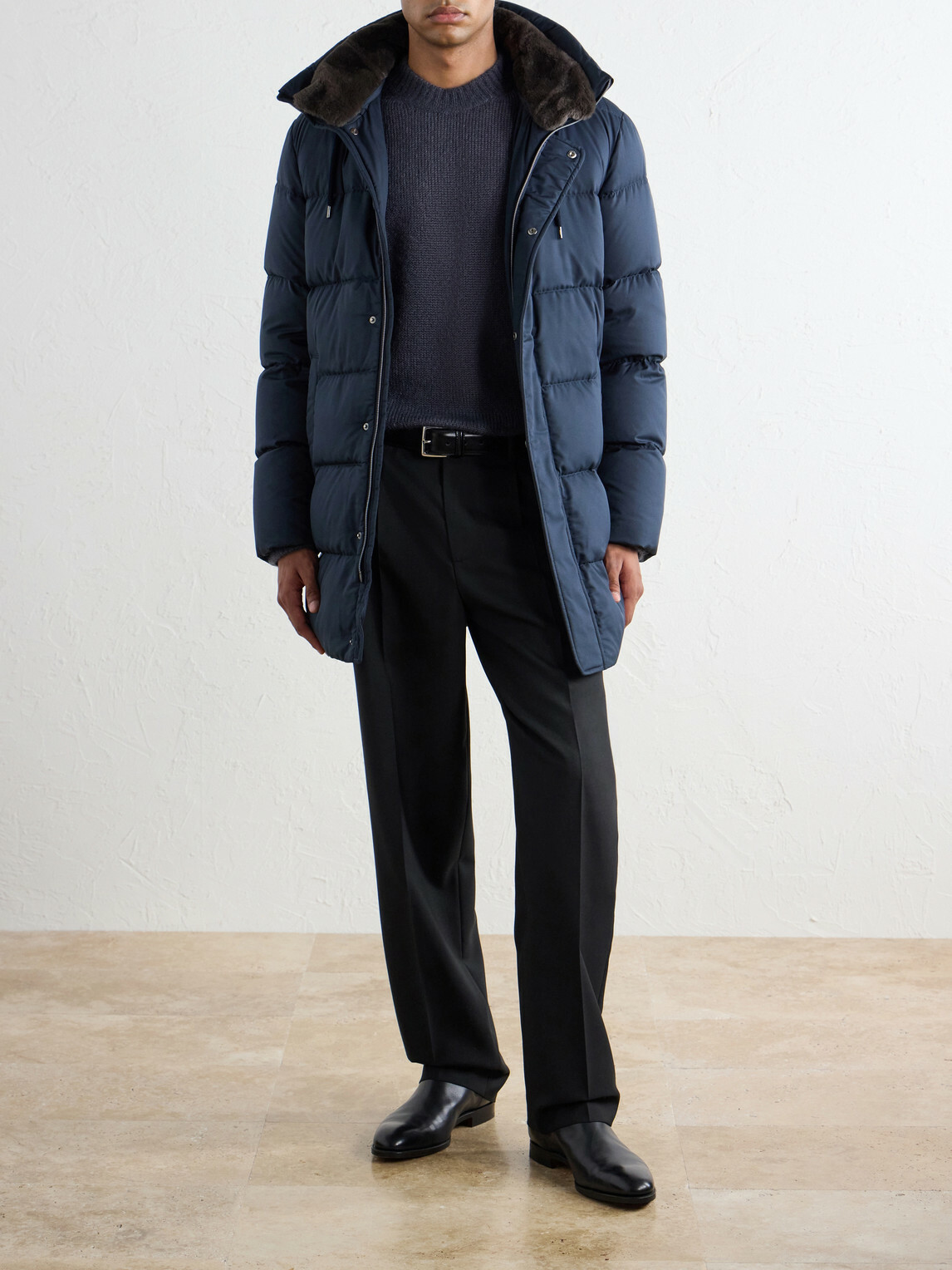Herno - Arendelle Quilted Shell Hooded Down Jacket - Blue