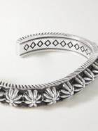 Peyote Bird - Thick Blossom Sterling Silver Cuff