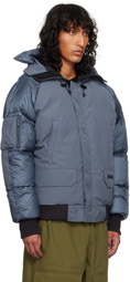 Canada Goose Blue 'Black Label' Paradigm Chilliwack Bomber Down Jacket