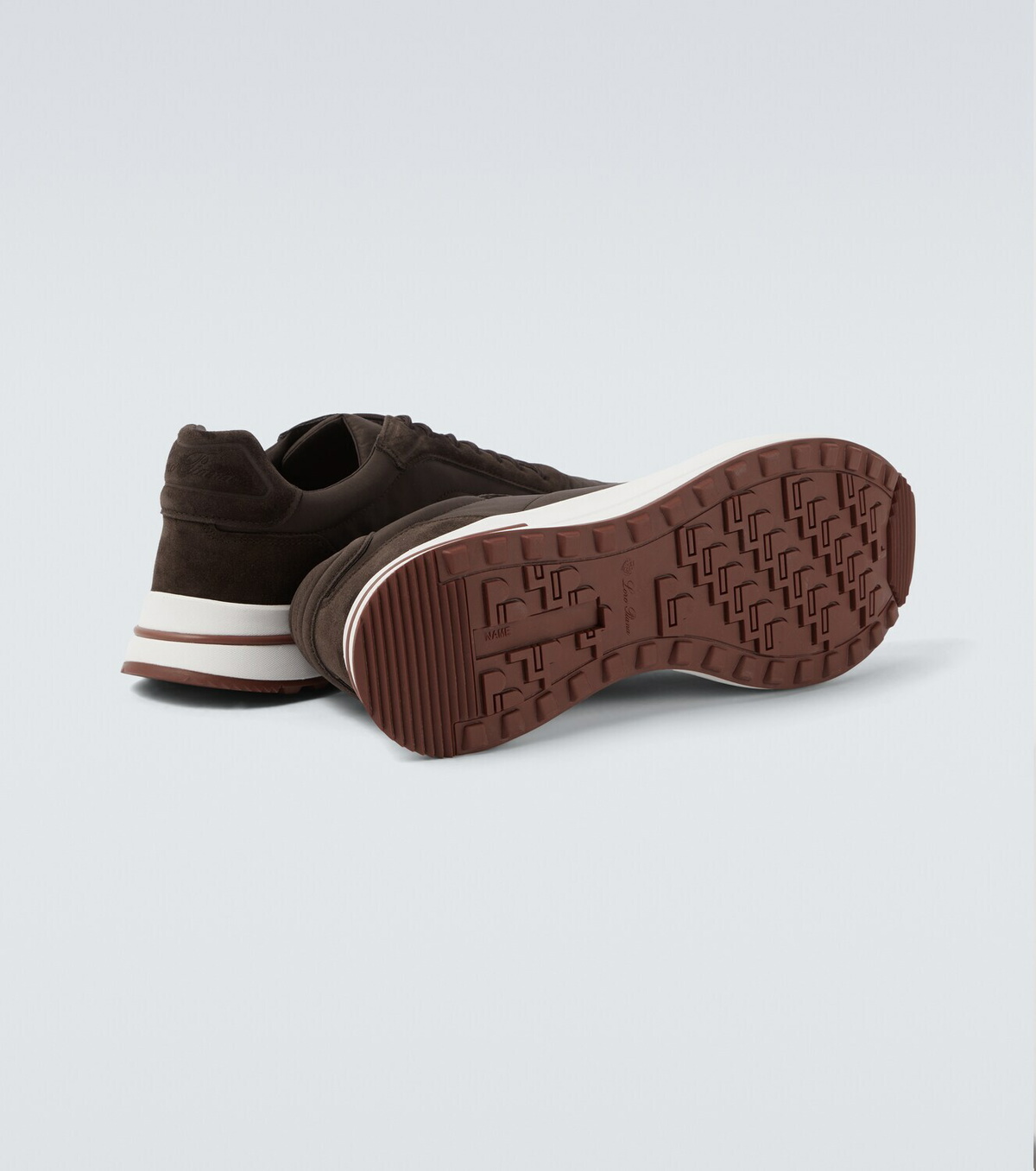 Loro Piana Week End Walk suede-trimmed sneakers