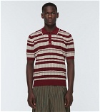 Dries Van Noten - Striped knitted polo shirt