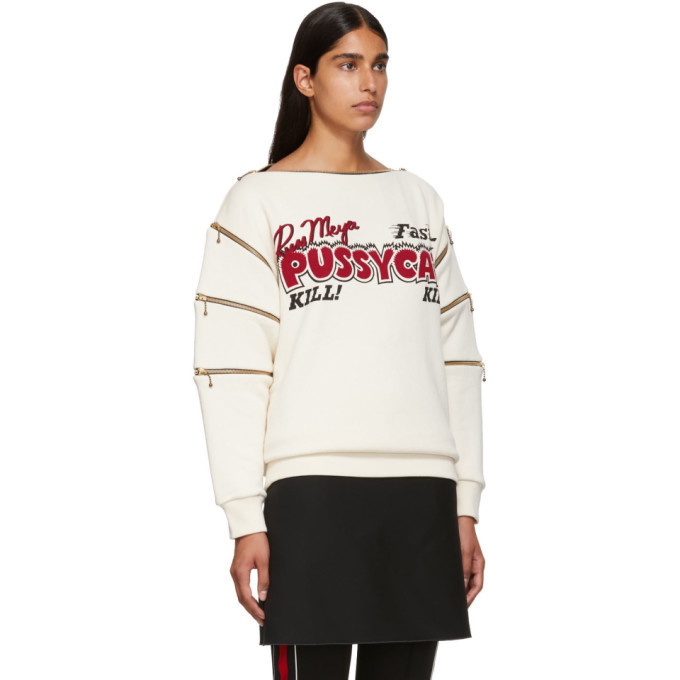 Gucci Ivory Pussycat Sweatshirt