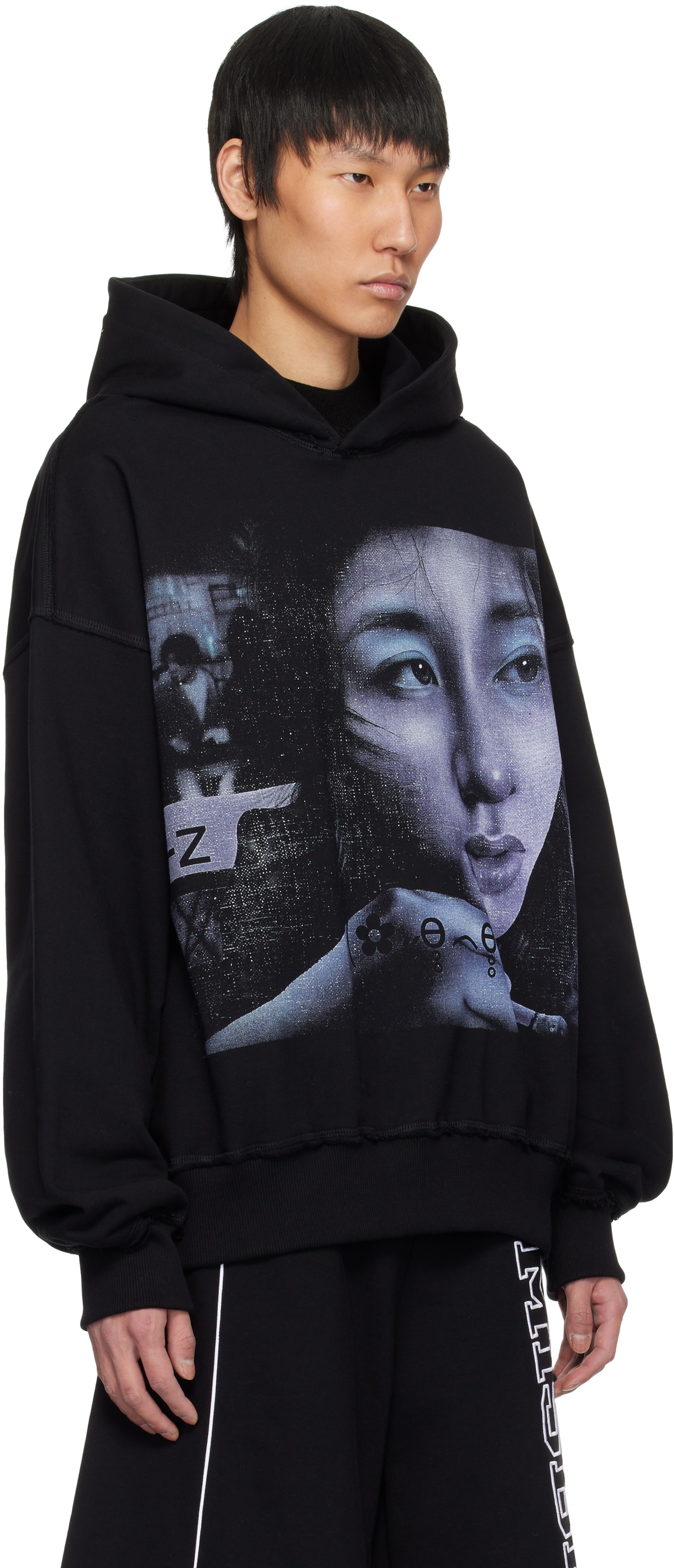 MISBHV Black Maciej Kość Edition Exposed Seam Hoodie