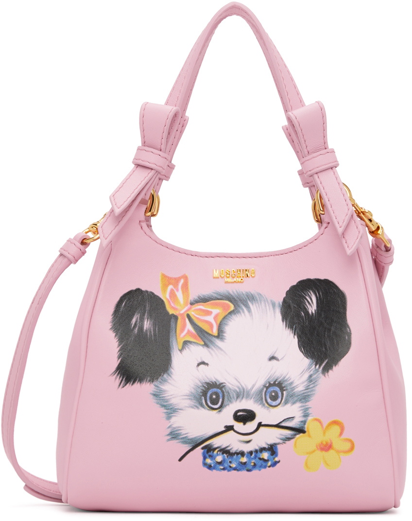 Moschino Pink Leather Shoulder Bag Moschino