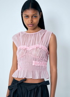 Cecilie Bahnsen Sheer Ruffle Blouse