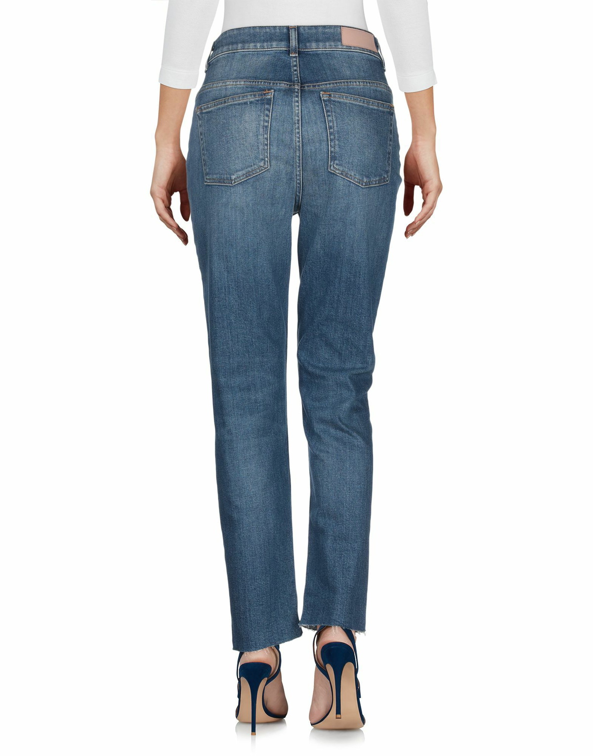 Manila Grace Womens Jeans in Blue