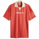 Umbro Retro Football Jersey in Fire Whirl