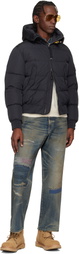 Parajumpers Black Wilmont Hooded Down Jacket